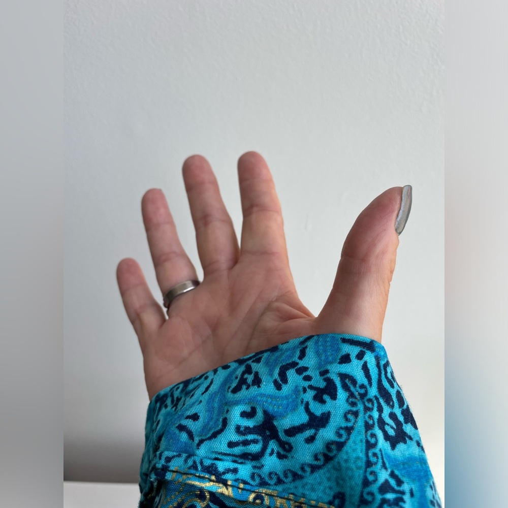 Designer turquoise solid sterling silver ring - Picture 7 of 13